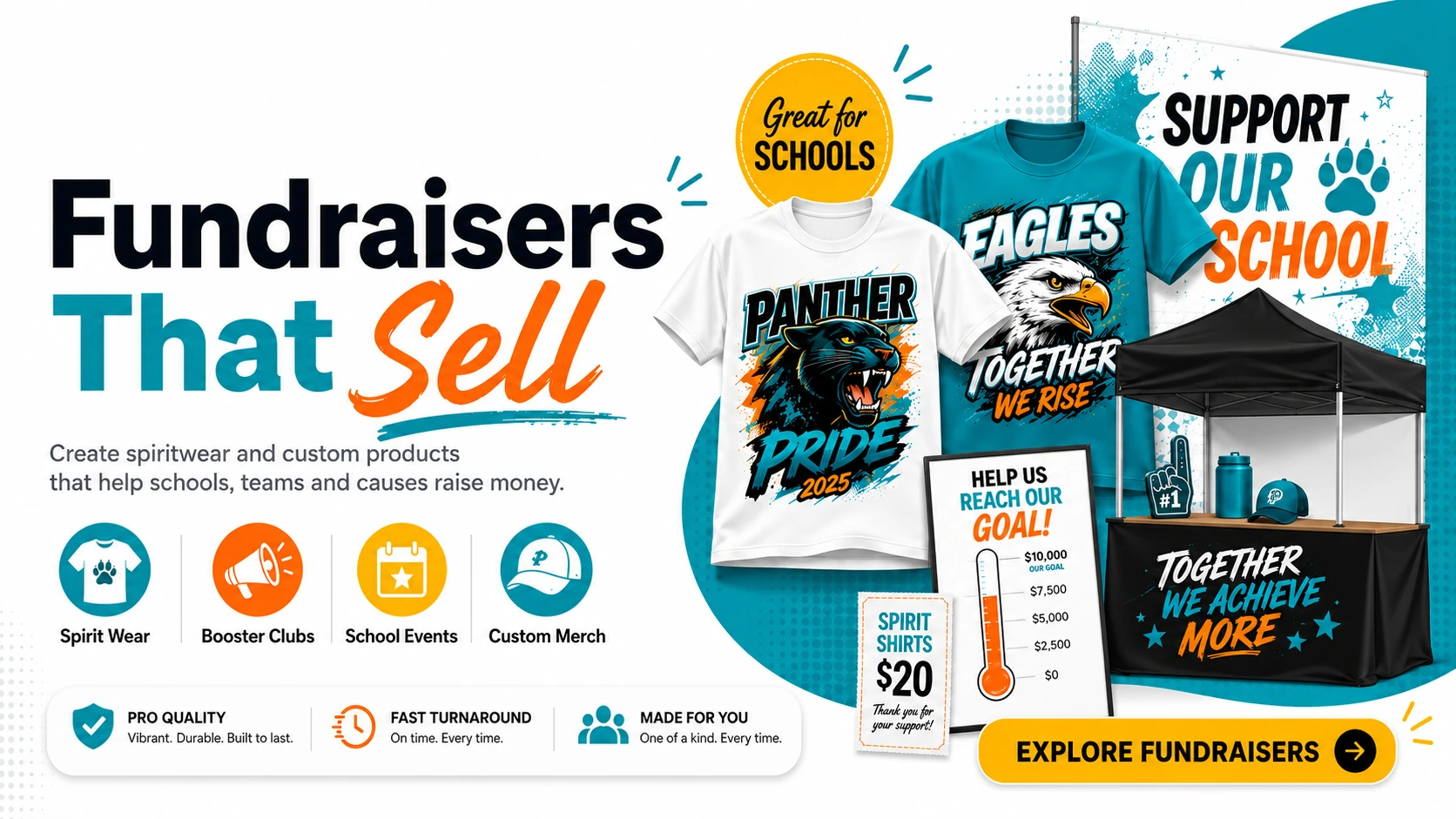 School Creative That Builds Spirit promotional artwork
