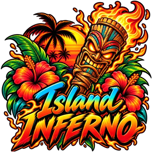 Island Inferno transparent design
