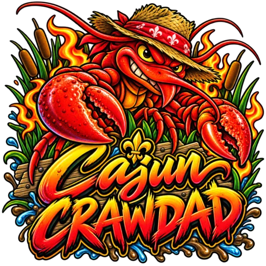 Cajun Crawdad transparent design