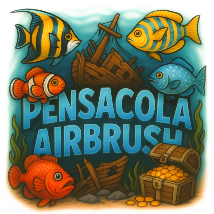 Pensacola Underwater Treasure DTF design