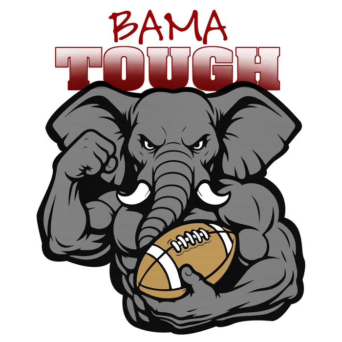 Bama Tough Elephant DTF design