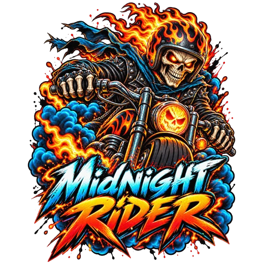 Midnight Rider transparent design