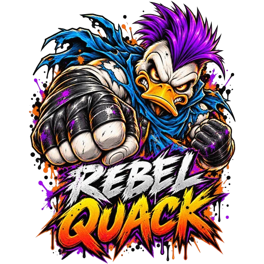 Rebel Quack transparent design