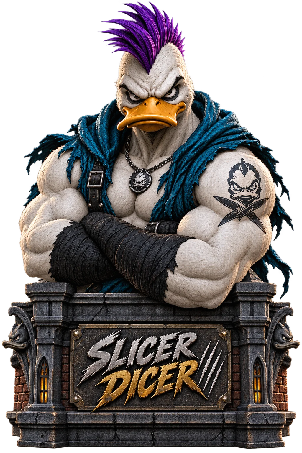 Slicer Dicer coloring book wrap artwork