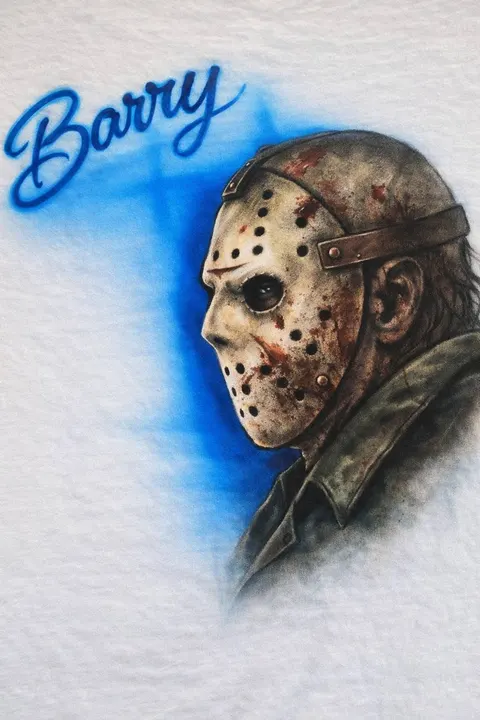Horror Mask Personalized Airbrush — Airbrush Apparel by Airbrush Some Stuff