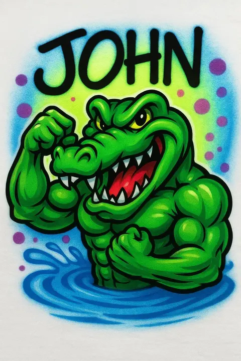 John Gator Character Airbrush — Airbrush by Airbrush Some Stuff